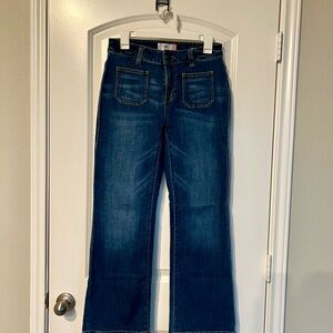 CAbi Blue Flare & Wide Leg Jeans with Classic Indigo Wash